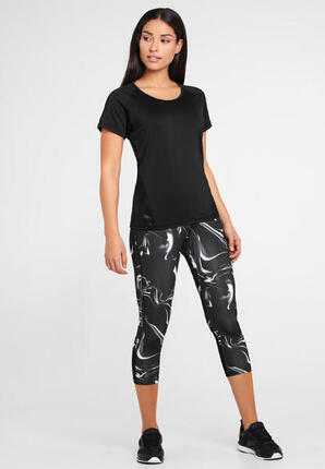 Damen active by LASCANA Capri-Leggings mit breitem Bund