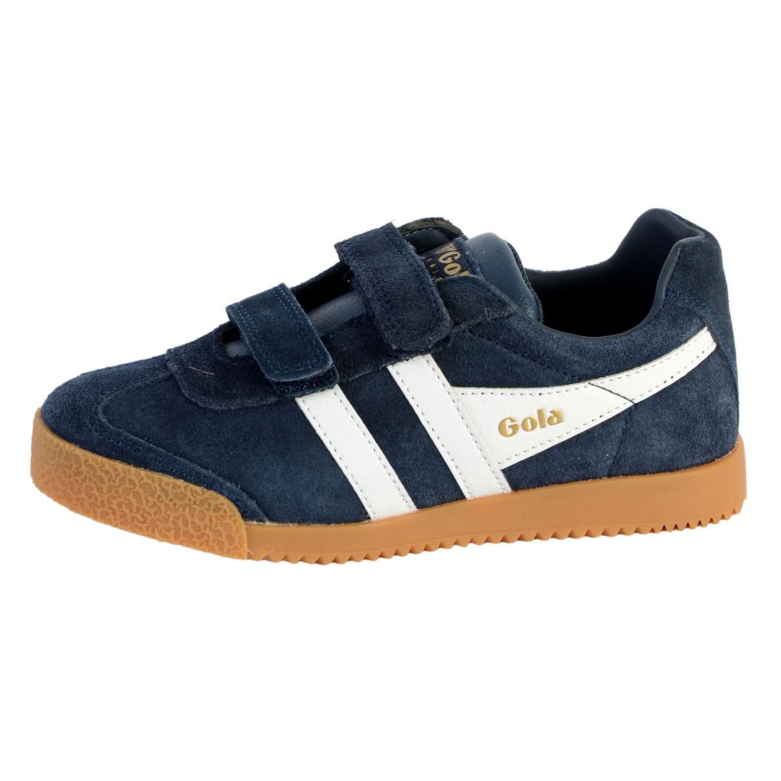 Gola - Basket Gola Enfant Harrier Velcro - Enfant - Baskets - Blanc|bleu - 34 - Decathlon