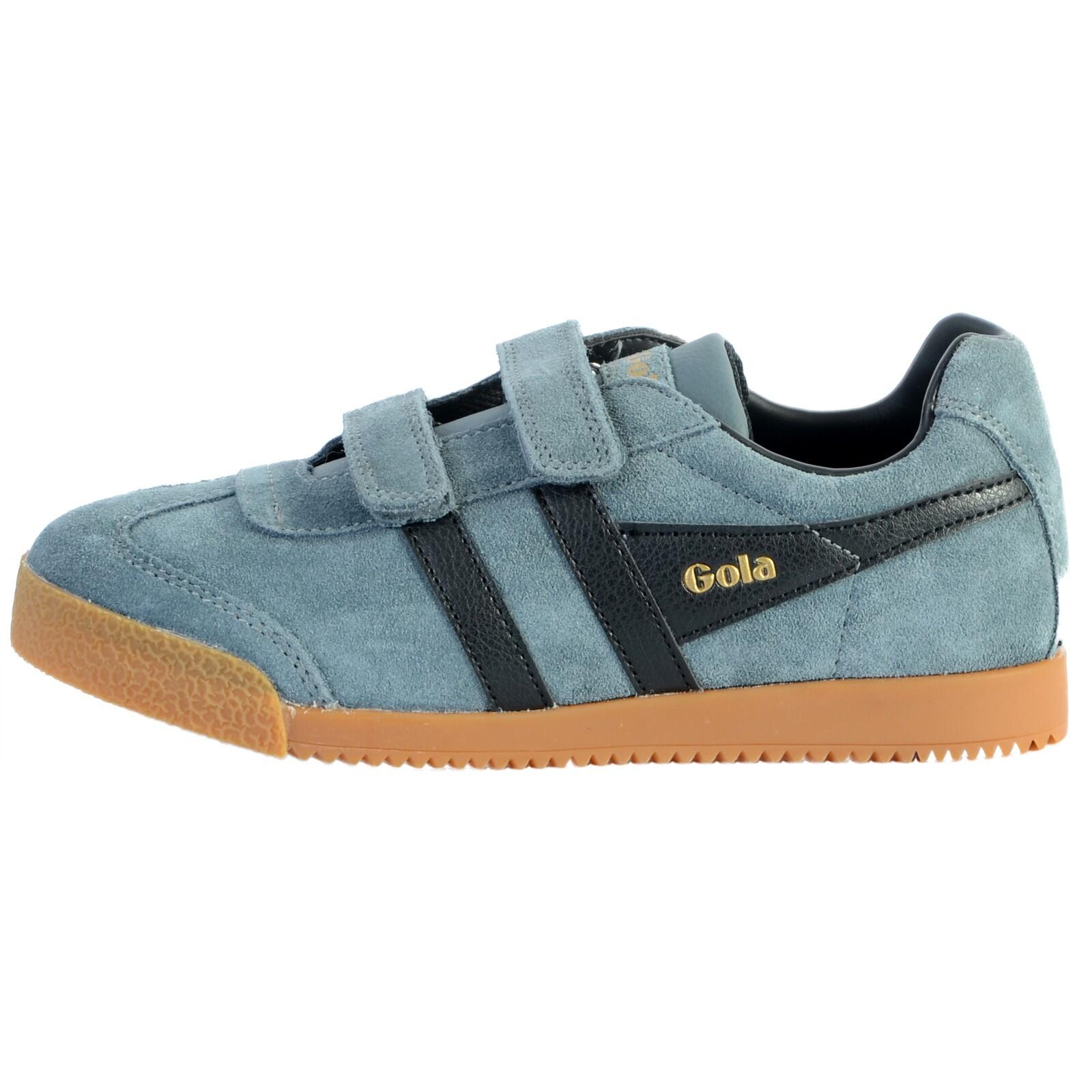 Gola - Basket Gola Enfant Harrier Velcro - Enfant - Baskets - Gris|noir - 33 - Decathlon