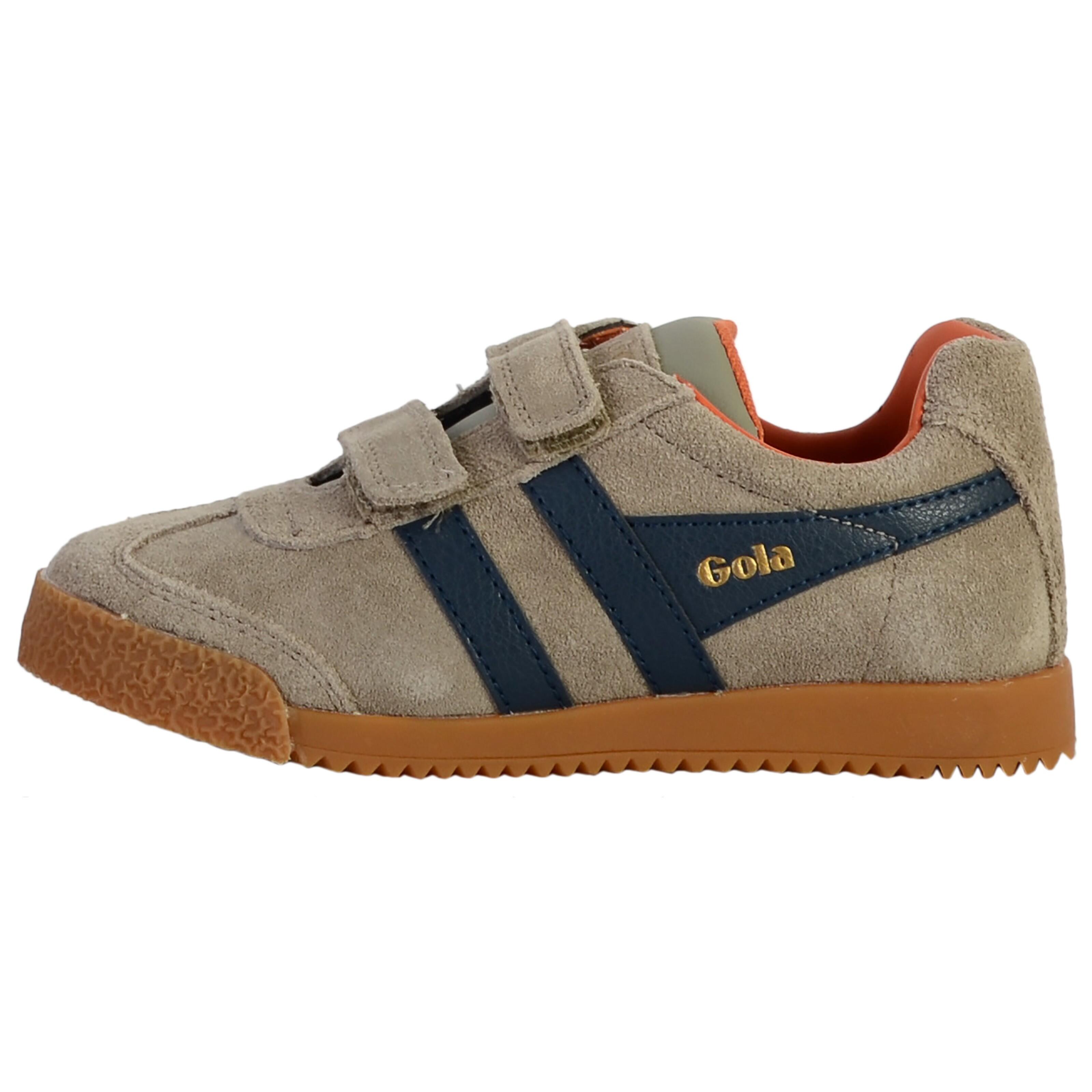 Gola - Basket Cuir Enfant Gola Barrier Strap - Enfant - Baskets - Bleu|marron - 31 - Decathlon