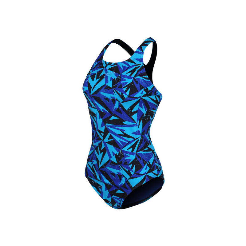 Eco Endurance+ 女士 HYPERBOOM印花連身泳衣 - 藍色