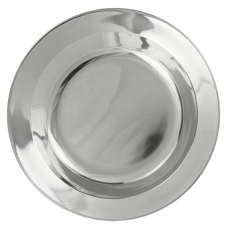 Plato hondo de camping | Acero inox | Diámetro 22 - 24 cm | 1 plato