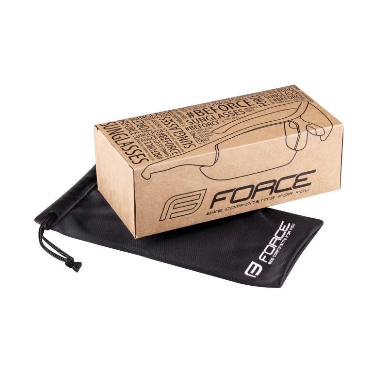 Ochelari Force Ombro Plus, lentila negru laser, fluo mat
