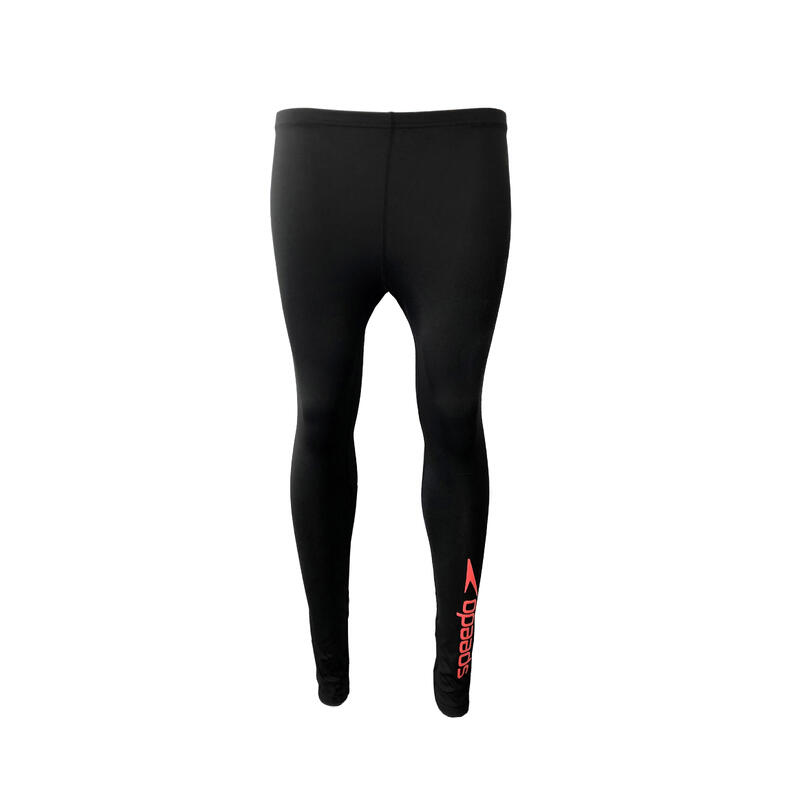 Essential Ladies' Full Length Swimming Long Pants - Black/Phoenix Red