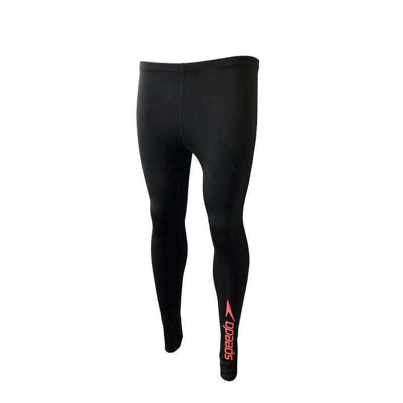 Essential Ladies' Full Length Swimming Long Pants - Black/Phoenix Red