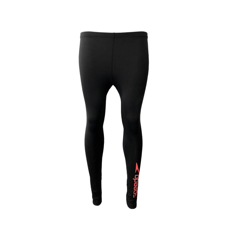 Essential女士游泳長褲 - 黑色/紅色