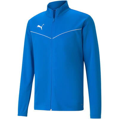 Puma teamrise training poly trainingsjack lichtblauw sweatshirt volwassenen
