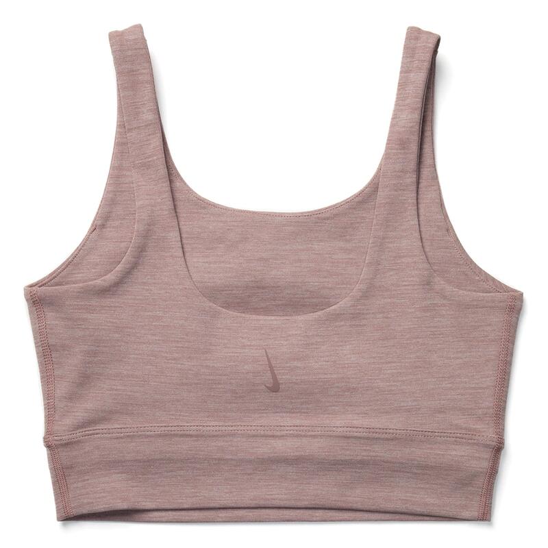 Top deportivo Nike Yoga Luxe rosa para mujer