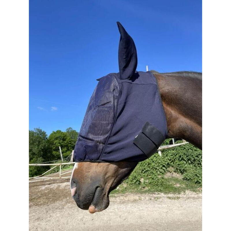 Fliegenschutzmaske für Pferd und Pony, Fliegenmaske START Heavy mit Ohren