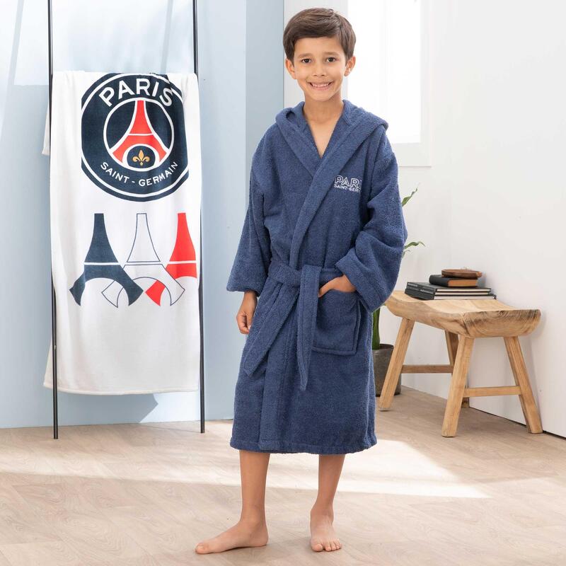 Peignoir de bain enfant 100% coton football Paris - Parisian