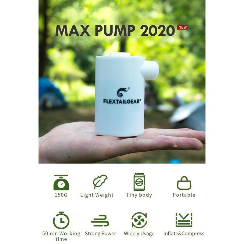 Flextail Gear Max Pump 2020 Luchtbedpomp - Oranje