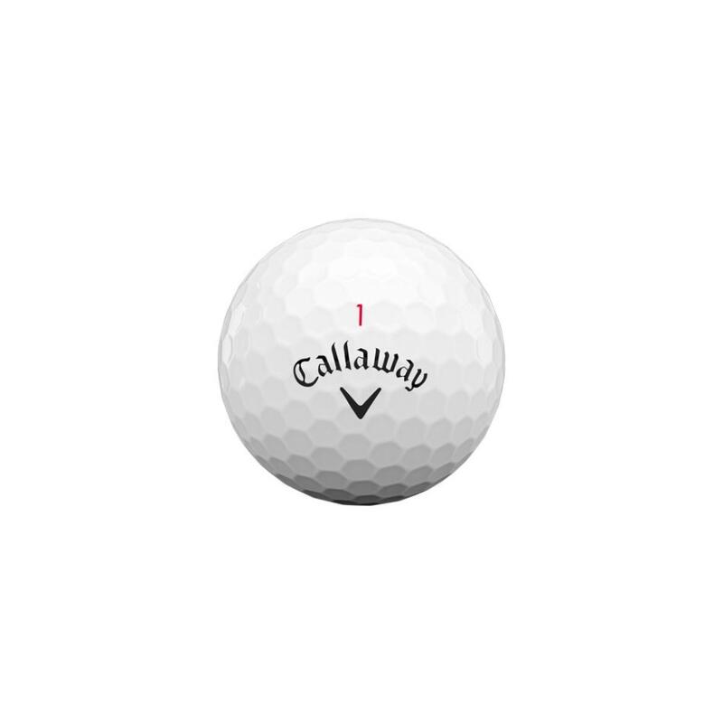 Caja de 12 Pelotas de golf Callaway Chrome Soft X Blanches