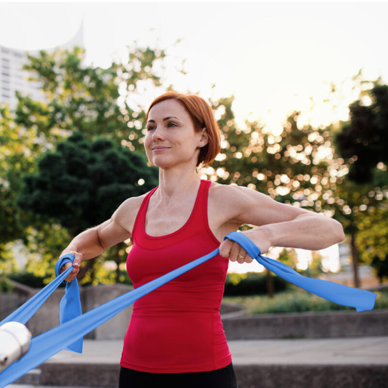 Banda Elástica Fitness Equipo de Ejercicio de Resistencia para Yoga Pilates