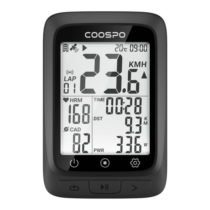 Cuentakilometros GPS bicicleta COOSPO BC107 Negro