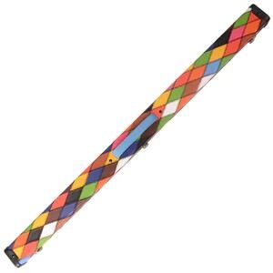 BRITANNIA CUES PATCHWORK LEATHERETTE MULTI COLOURED 3/4 SNOOKER/POOL CASE