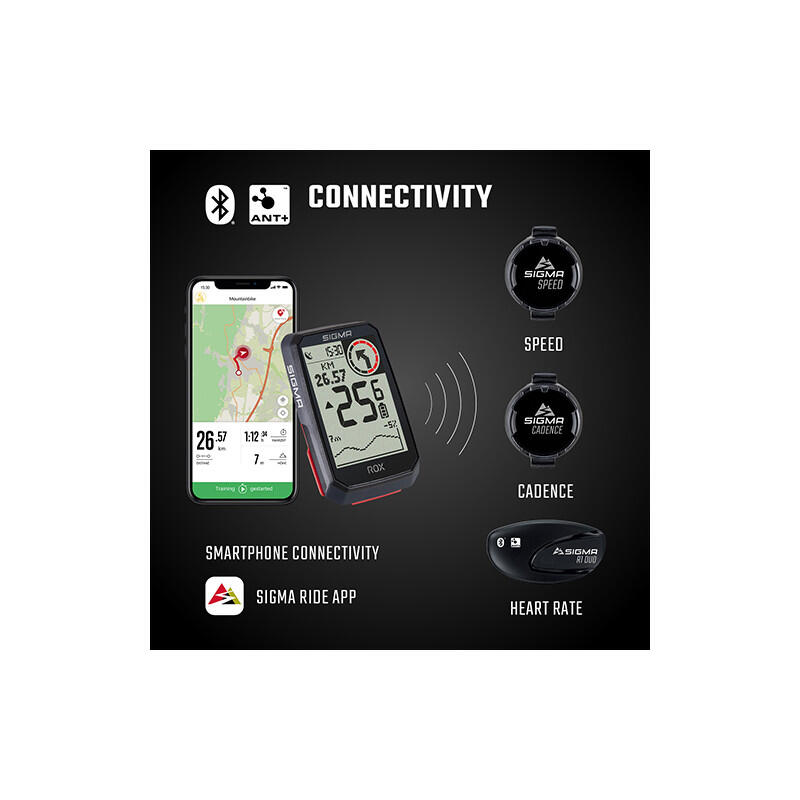 Compteur de vélo GPS Rox 4.0 GPS HR + kit de cadence