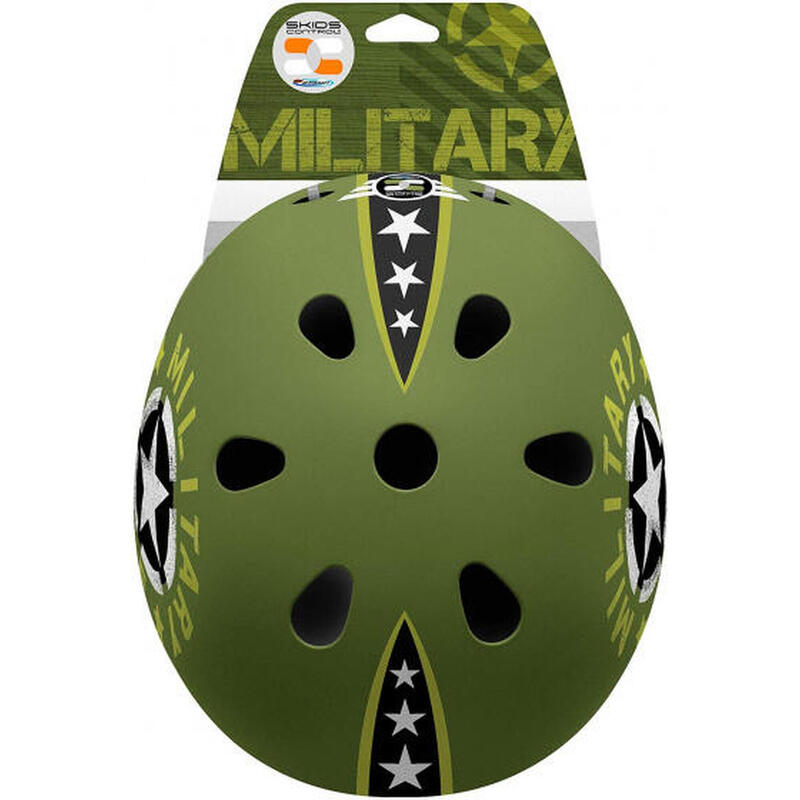 Stamp helm Skids Control Militär EPS/ABS Junior grün Größe 54-60