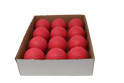balle de baseball pour machine à lancer, taille 9'', rouge, 1 douzaine A-123