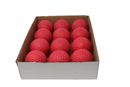 balle de baseball pour machine à lancer, taille 9'', rouge, 1 douzaine A-123