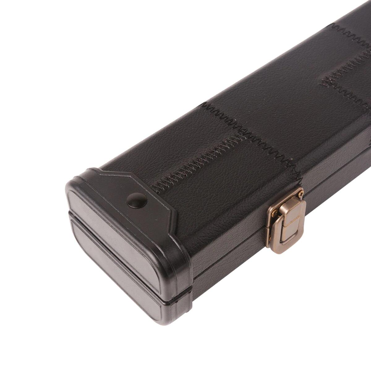 LEATHERETTE BLACK  3/4 SNOOKER/POOL CUE CASE 3/4