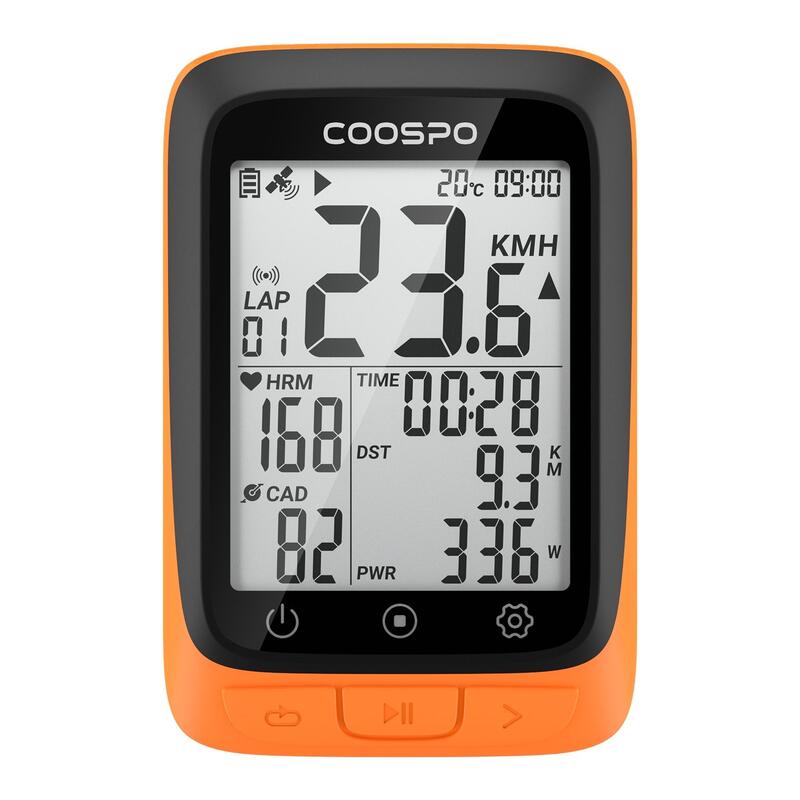 Cuentakilometros GPS Bicicleta COOSPO BC107 Negro