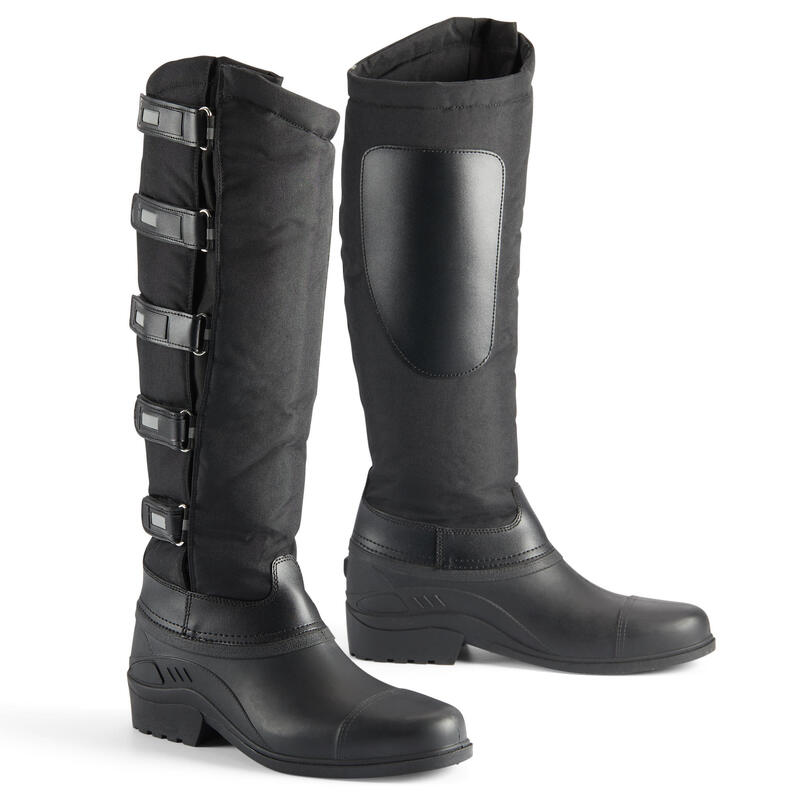 Refurbished - Winter-Reitstiefel mit Klettverschluss Erwachsene... - SEHR GUT