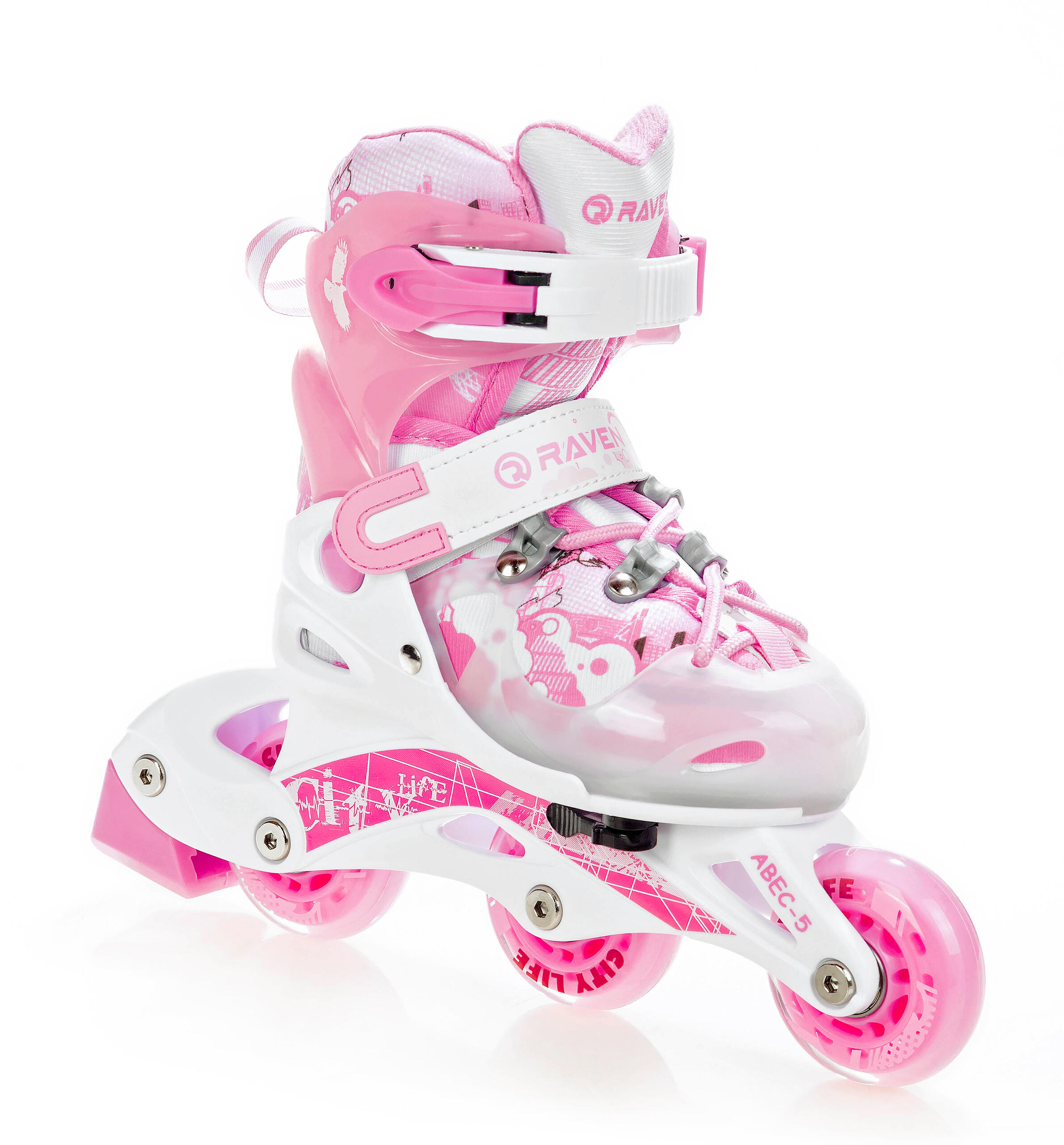 3-in-1 Verstelbare Skeelers Princess Roze 2/5