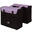 Sac double vélo 34 litres 37 x 33 x 14 cm (2x) - noir / violet