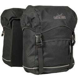 Dubbele Fietstas Travel Bag 40 Liter 30 X 37 X 17 (2X) - Zwart