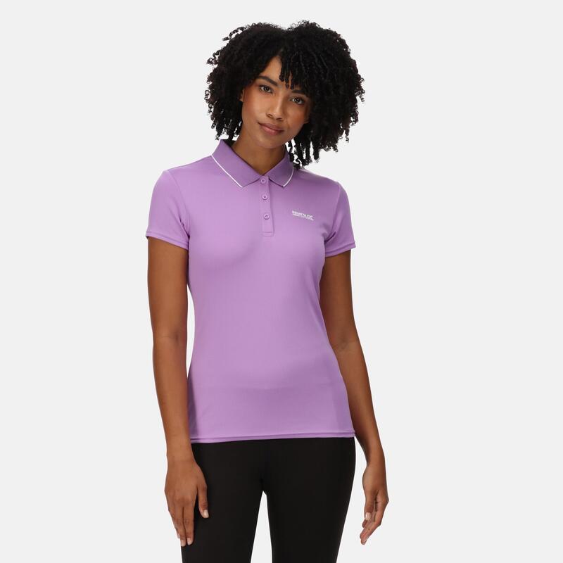 Maverik V T-shirt de marche à manches courtes pour femme - Violet