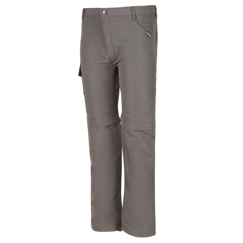 Sorcer II Kids Walking Zip-Off Trousers - Tree Top Brown