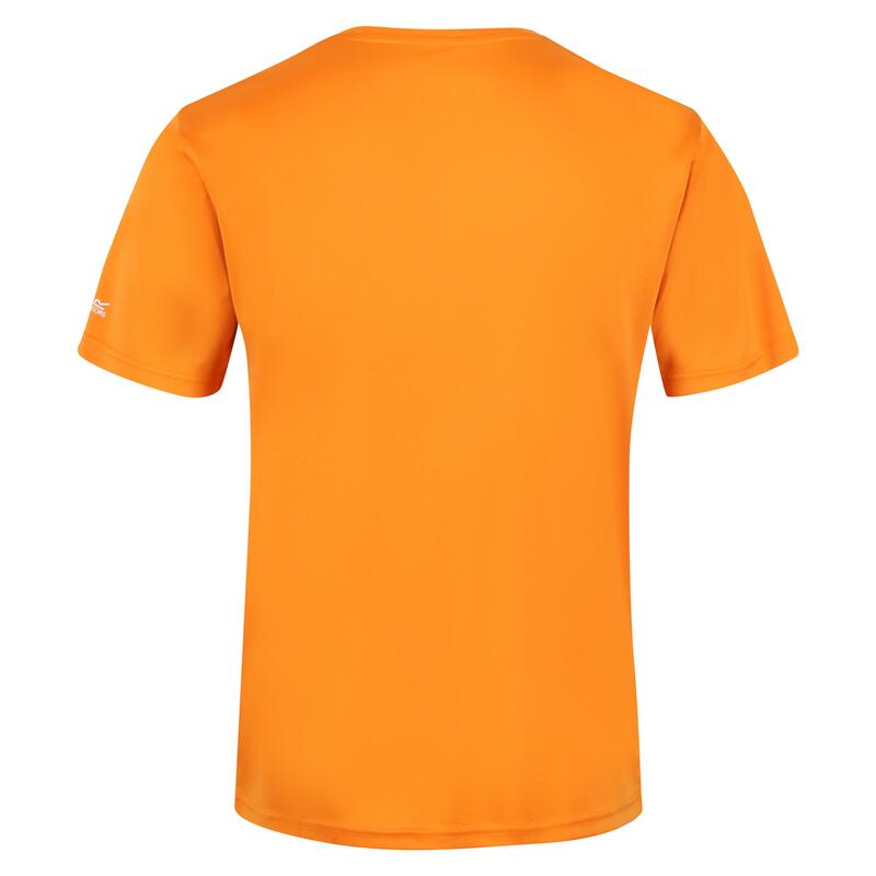 Fingal Slogan wandel-T-shirt met korte mouwen voor heren - Oranje