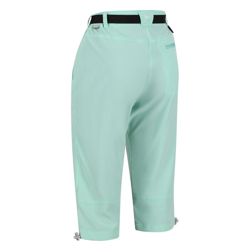 Xert Stretch Walking-Caprihose für Damen - Grün