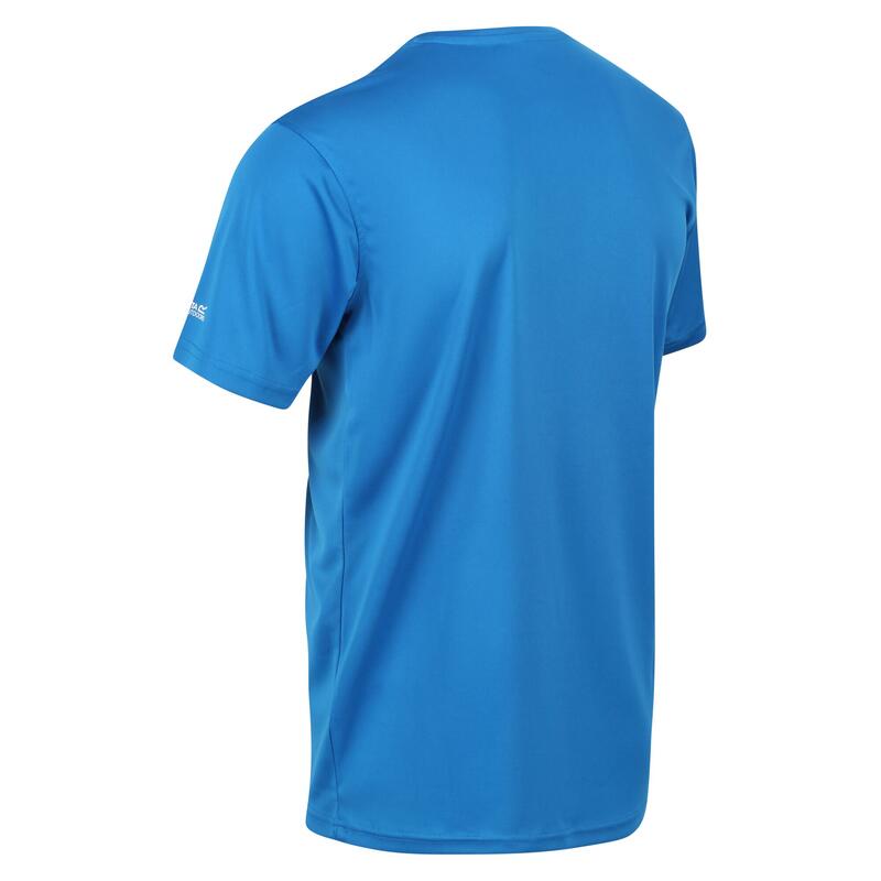 Fingal Slogan wandel-T-shirt met korte mouwen voor heren - Blauw