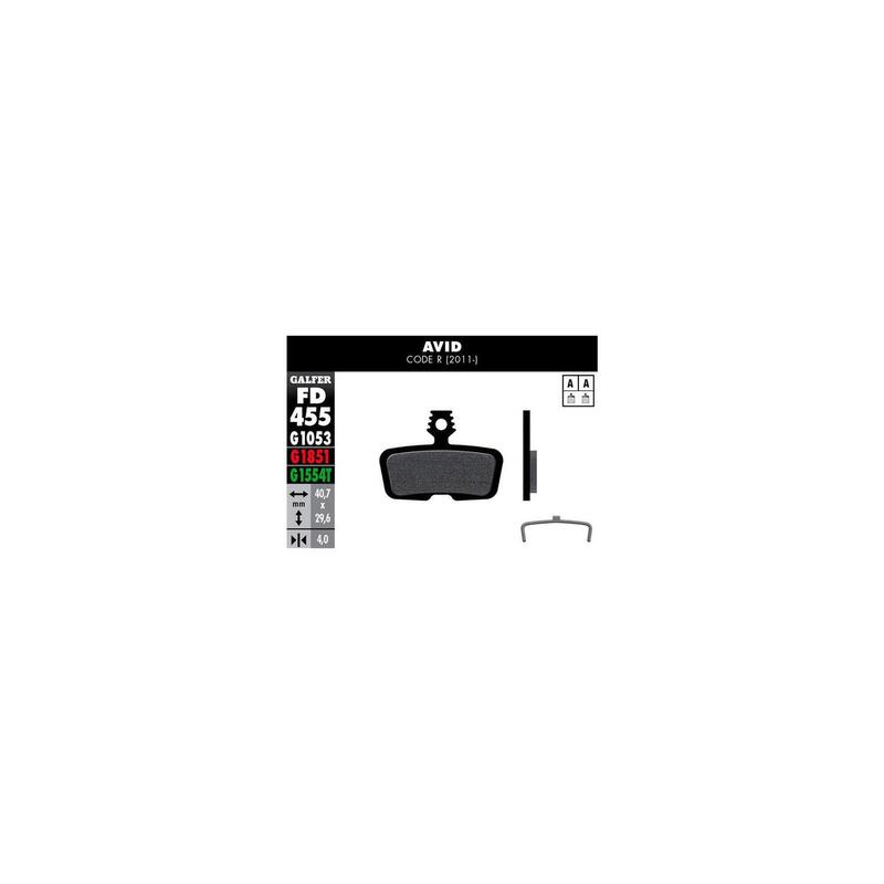 Standard Bremsbelag - Avid Code R ab 2011