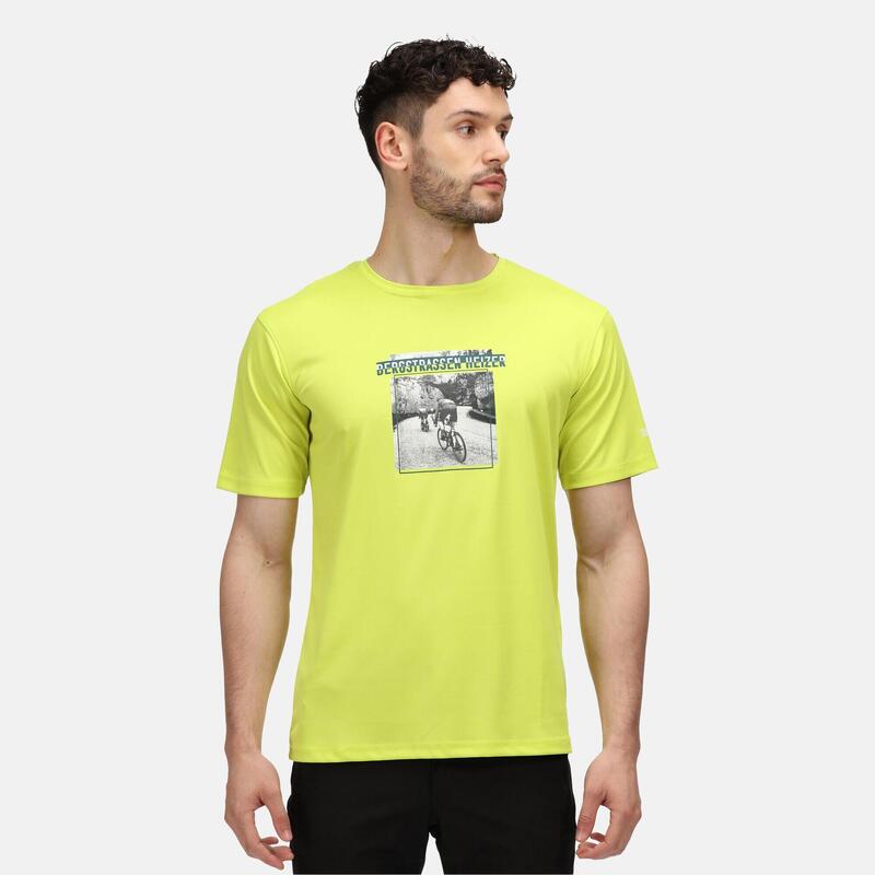 Fingal Slogan wandel-T-shirt met korte mouwen voor heren - Groen