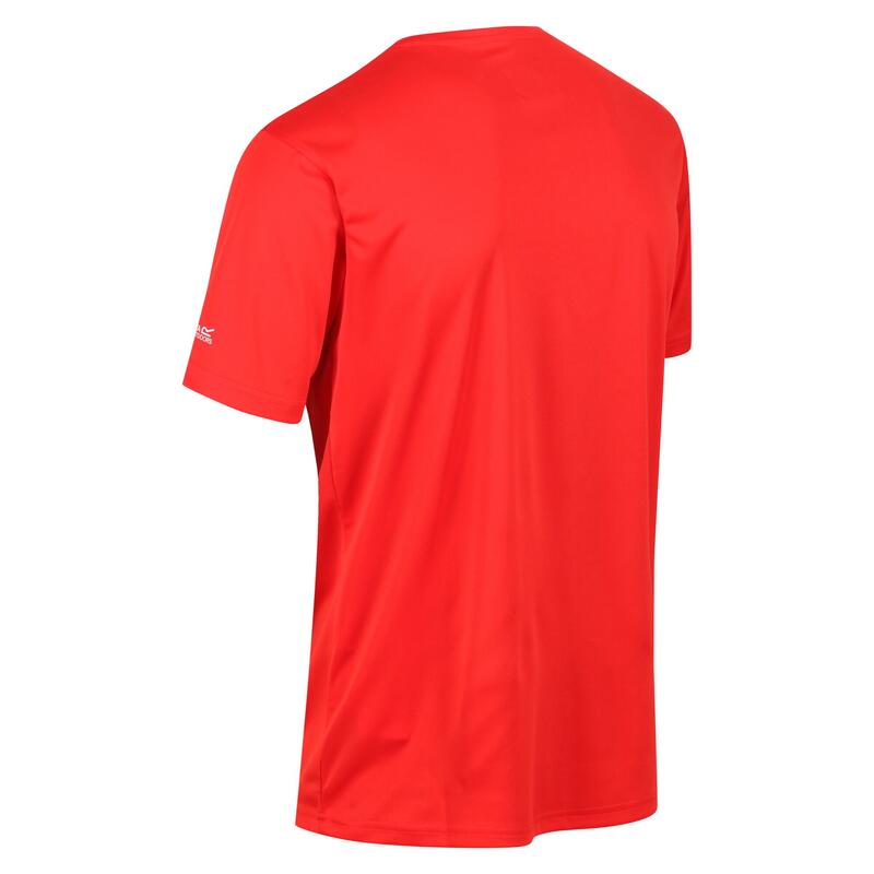 Fingal Slogan wandel-T-shirt met korte mouwen voor heren - Rood