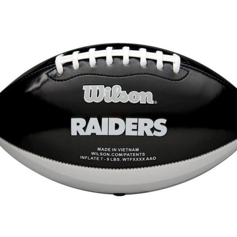 Balón fútbol de la NFL Wilson Raiders de Las Vegas Peewee