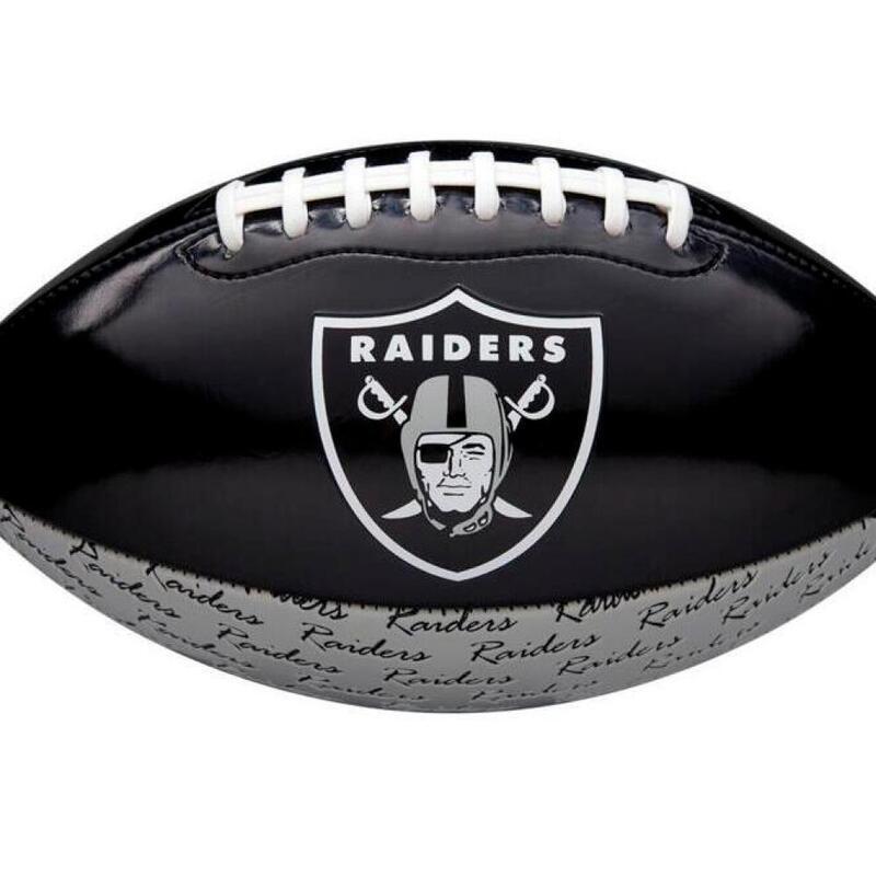 Balón fútbol de la NFL Wilson Raiders de Las Vegas Peewee