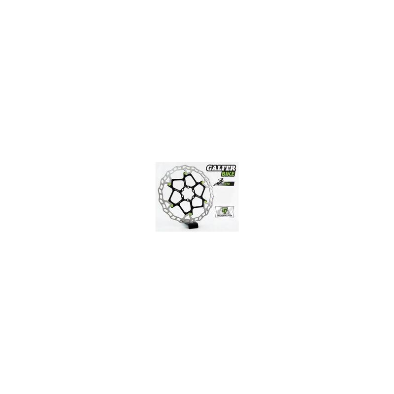 Disco freno galfer mtb floating 180mmx1.8mm verde