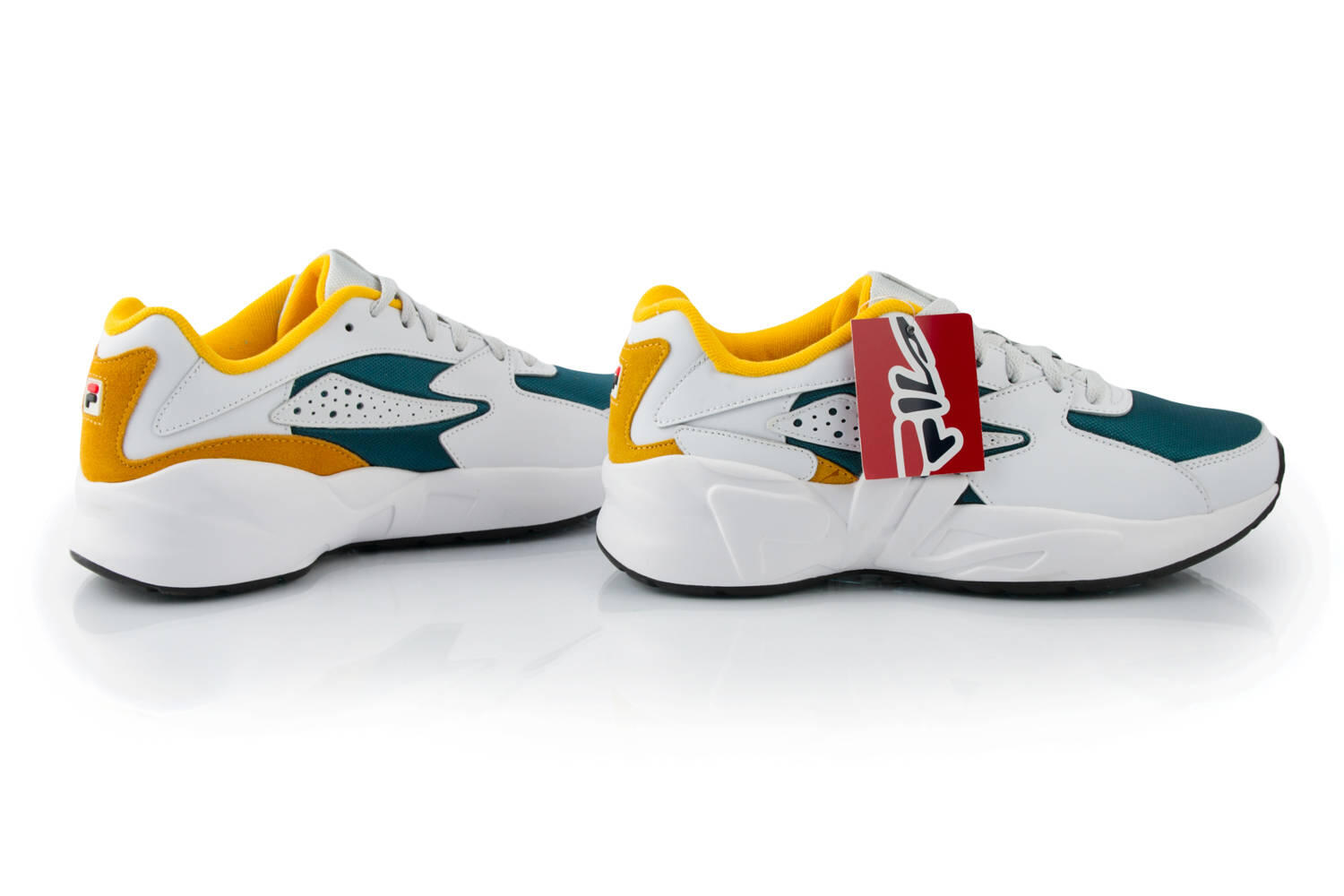 Chaussures de course Fila Mindblower pour hommes, blanches 4/5