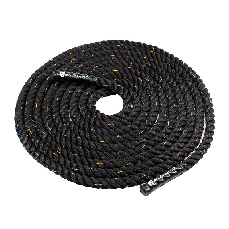 Kampfseil "Battle Rope" wellenförmig aus Polyester 15m