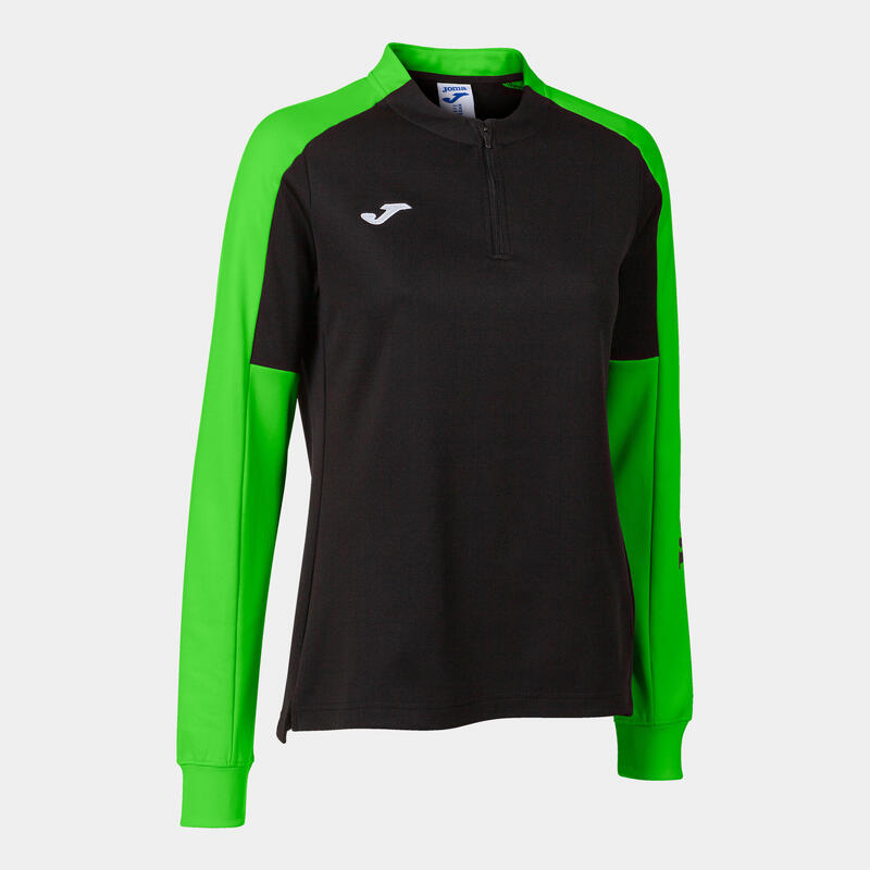 Sweat-shirt Femme Joma Eco championship noir vert fluo