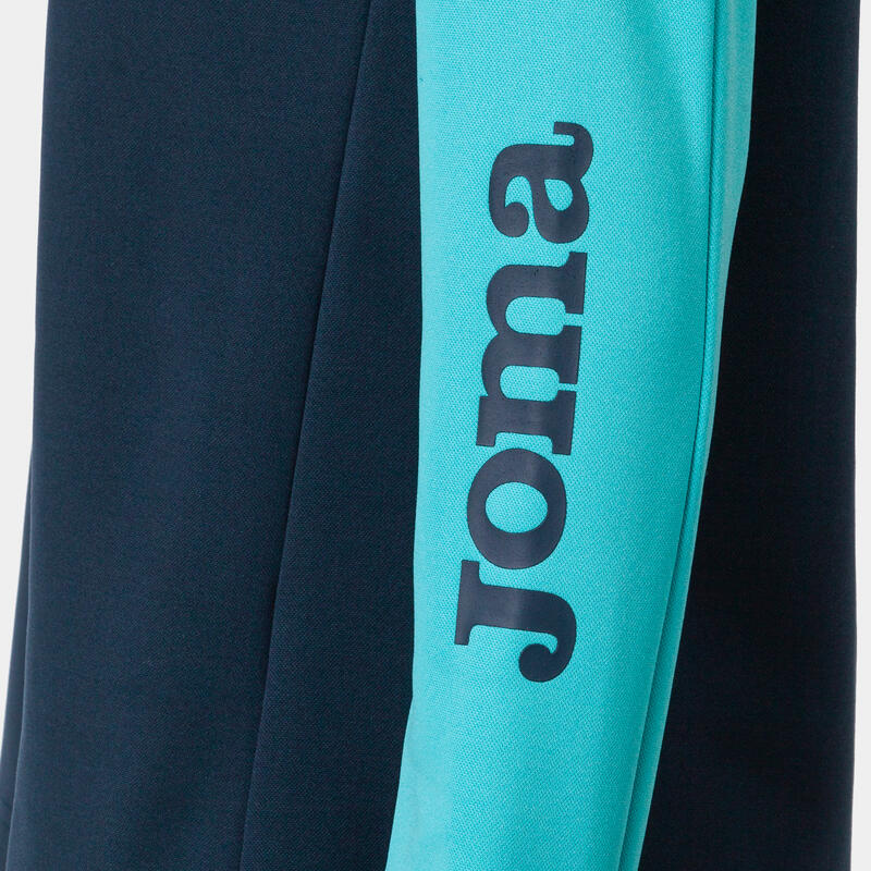 Sweat-shirt Femme Joma Eco championship bleu marine turquoise fluo