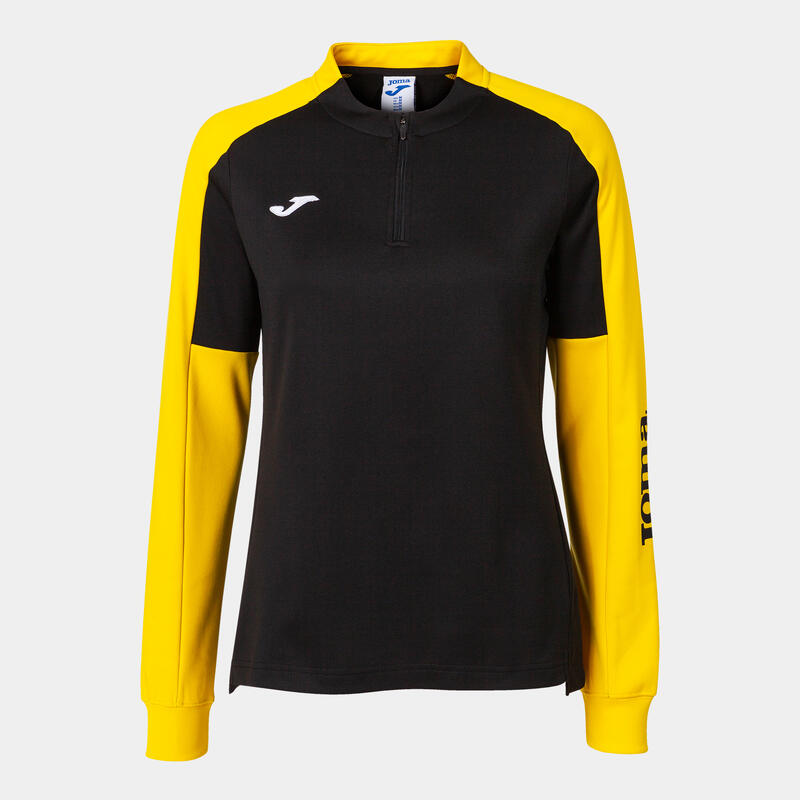 Sweat-shirt Femme Joma Eco championship noir jaune