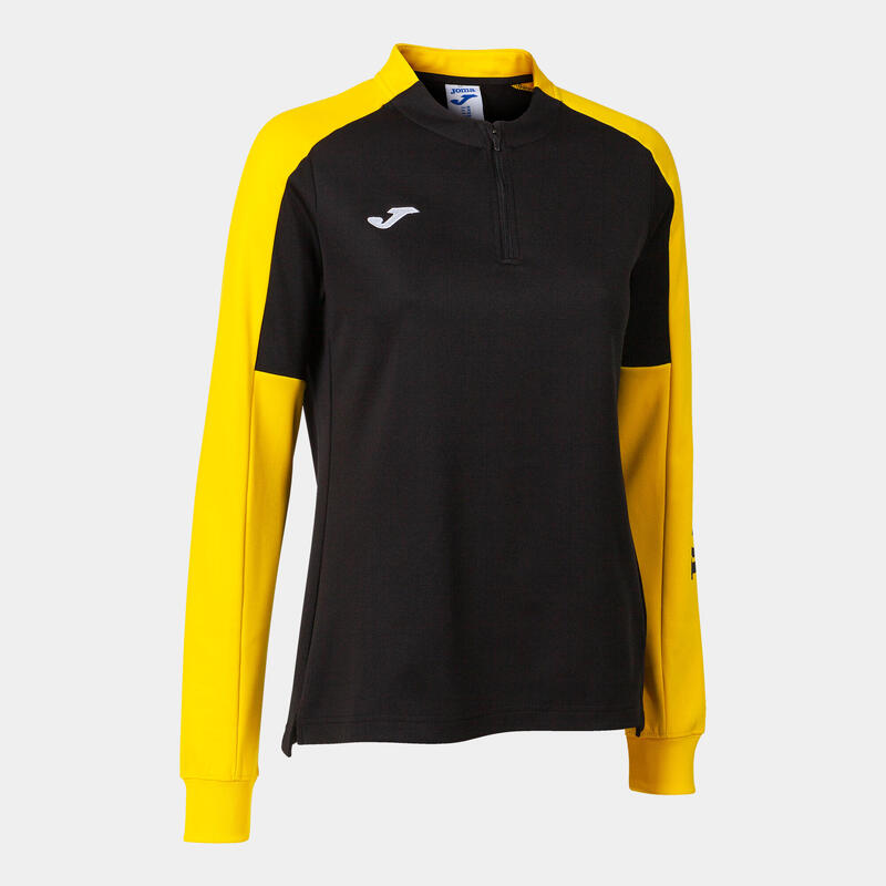 Sweat-shirt Femme Joma Eco championship noir jaune