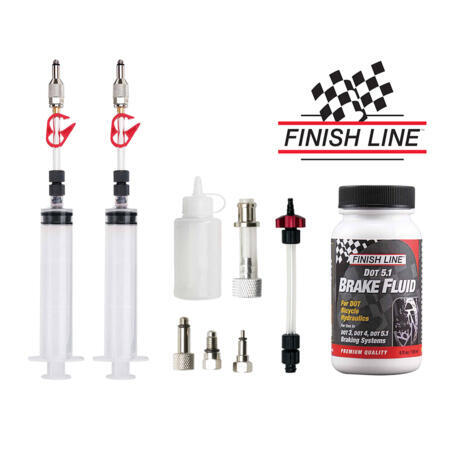 Kit de purge Jagwire Workshop Pro DOT Bleed Kit-With Finish Line DOT oil 120ml