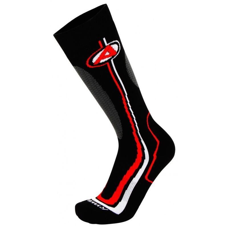 Chaussettes de ski RYWAN Summit Noir / Rose Fluo Femme