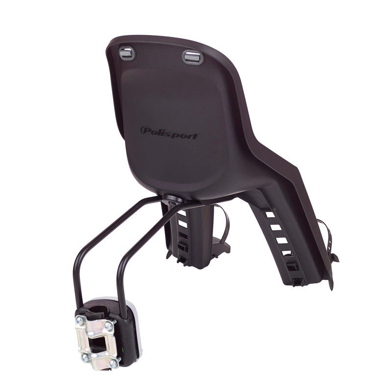 Siège Jeune Enfant Vélo Frontale Sur Cadre Bubbly Mini Plus Noir / Gris Foncé 5/6