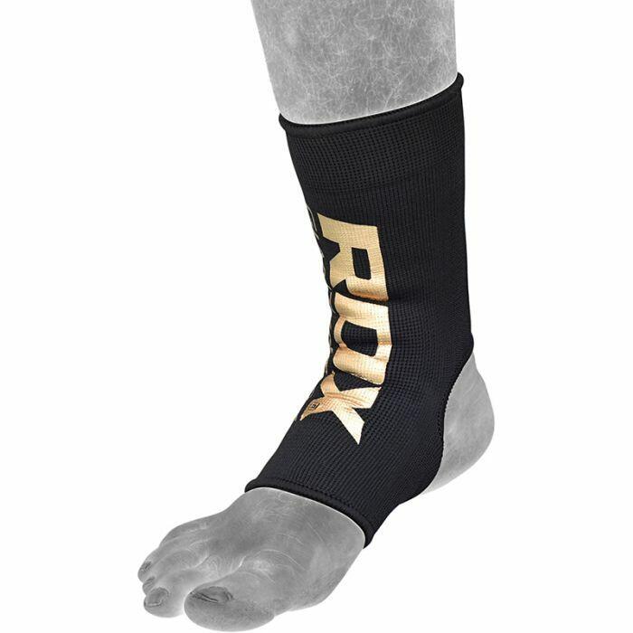 Manga de tornozelo de meias - Protector de tornozelo - Preto - Ouro